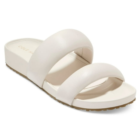 Cole Haan Mojave Double Band Slide Ivory Sz 9 NWT Retail $130 - Picture 2 of 12